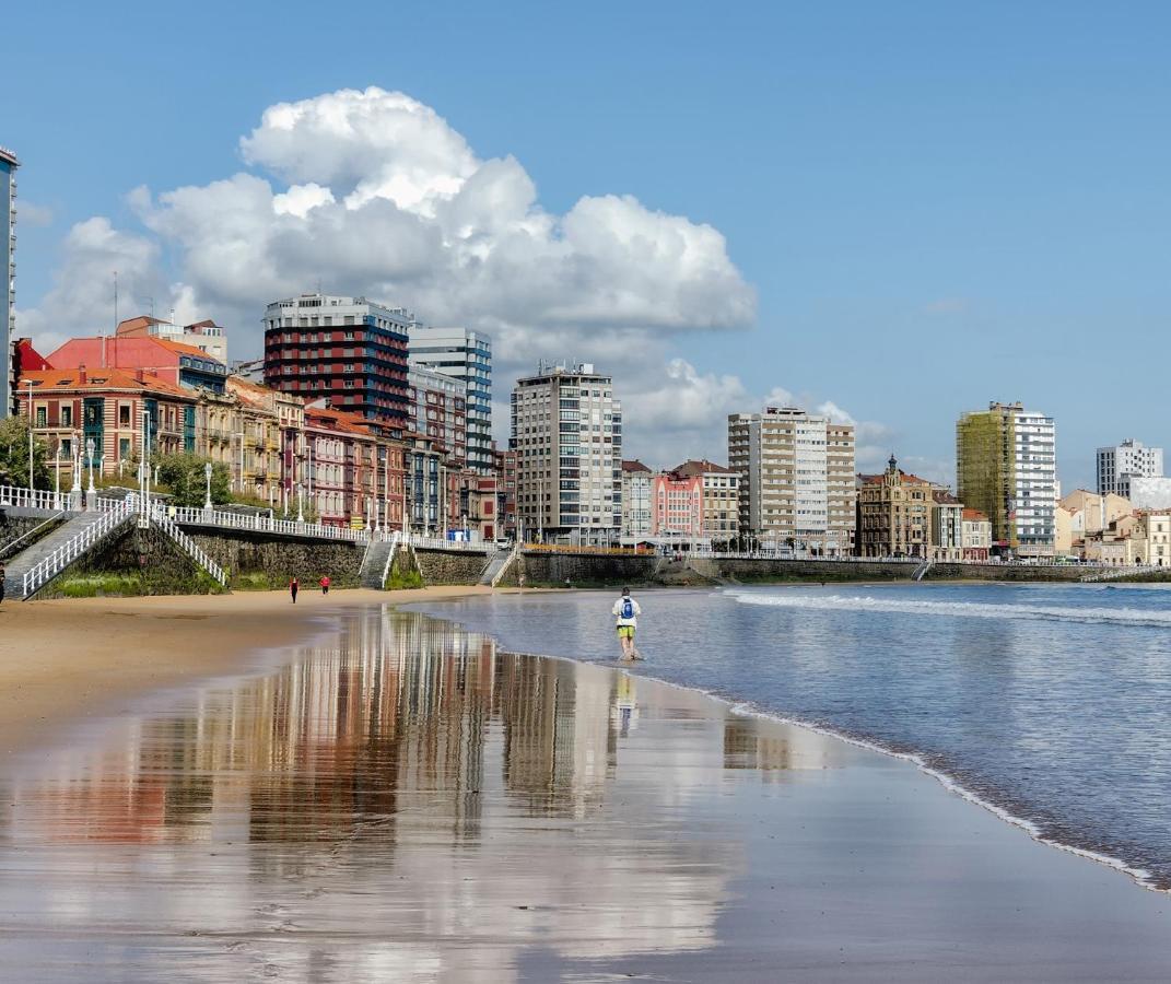 El Primero De Steven - Pegado A Playa De San Lorenzo - Vut-2243-As Gijon Bagian luar foto